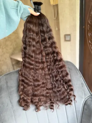 Curly natural hair, 25.5" (65 cm), 250 g — #LO241