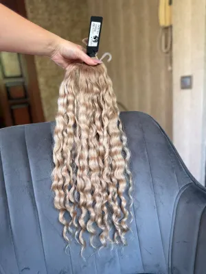 Curly natural hair, 23.5" (60 cm), 140 g — #LO183 — photo 3