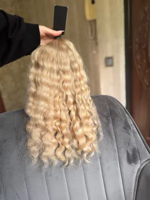 Curly natural hair, 19" (48 cm), 105 g — #LO142