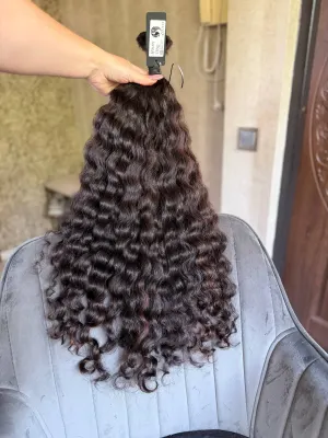 Curly natural hair, 27" (69 cm), 178 g — #UU113 — photo 2