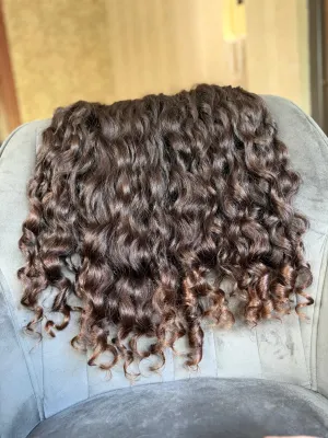 Curly natural hair, 25.5" (65 cm), 400 g — #UU123 — photo 2