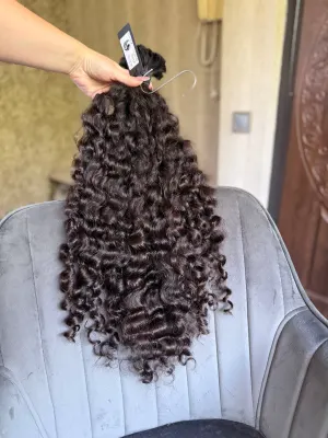 Curly natural hair, 24.5" (62 cm), 214 g — #UU115 — photo 3