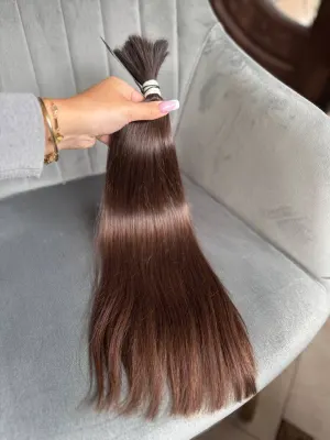 Straight natural hair, 19.5" (50 cm), 85 g — #AA4539