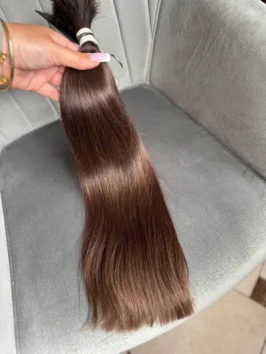 Straight natural hair, 19.5" (50 cm), 85 g — #AA4539 — photo 2