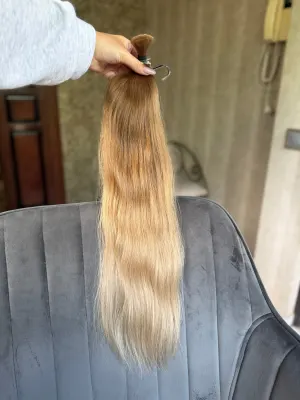 Straight natural hair, 23.5" (60 cm), 76 g — #DK1