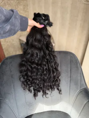 Curly natural hair, 22" (56 cm), 182 g — #TY15 — photo 2