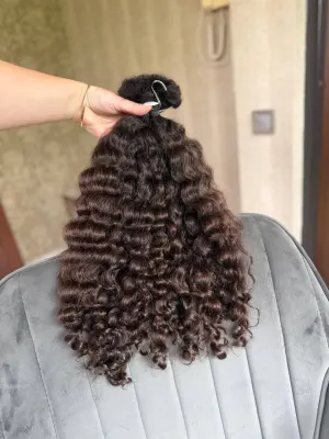 Curly natural hair, 19.5" (50 cm), 172 g — #UU94 — photo 3