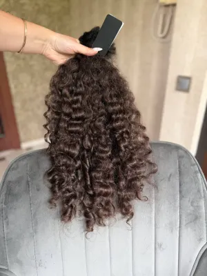 Curly natural hair, 19.5" (50 cm), 129 g — #AA1896