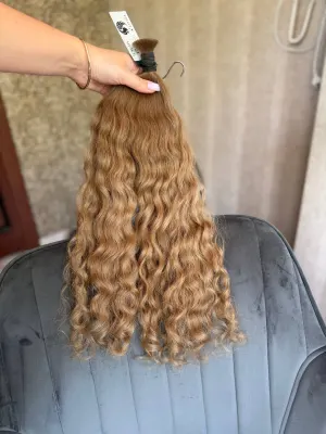 Curly natural hair, 21" (53 cm), 124 g — #LO164 — photo 2