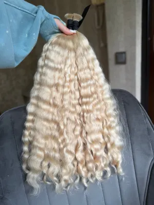 Curly natural hair, 23" (58 cm), 213 g — #LO231 — photo 3