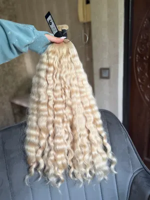 Curly natural hair, 23" (58 cm), 213 g — #LO231 — photo 4