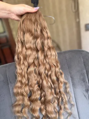 Curly natural hair, 24" (61 cm), 126 g — #LO193 — photo 3