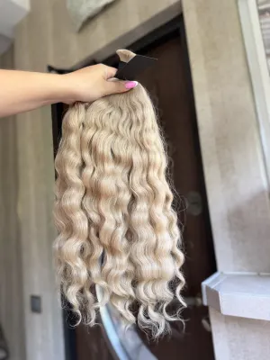 Curly natural hair, 20.5" (52 cm), 132 g — #LO80 — photo 3