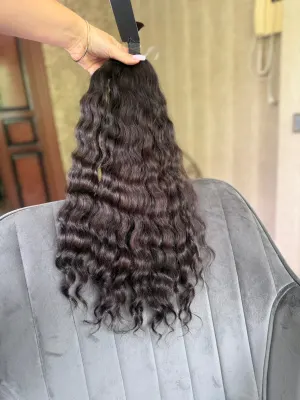 Curly natural hair, 22.5" (57 cm), 151 g — #LO172