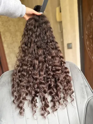 Curly natural hair, 28" (71 cm), 213 g — #UU99 — photo 3