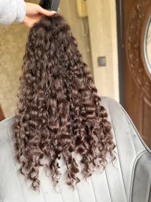Curly natural hair, 28" (71 cm), 213 g — #UU99 — photo 2