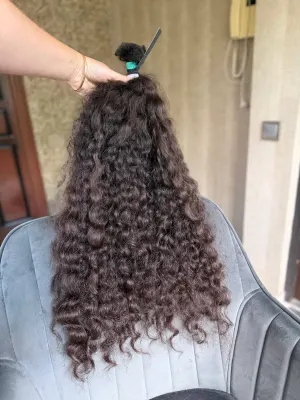 Curly natural hair, 28" (71 cm), 213 g — #UU99 — photo 3