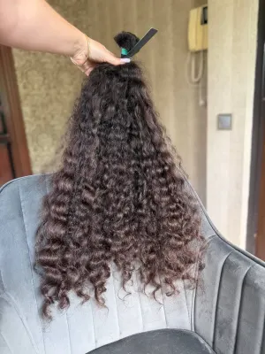 Curly natural hair, 28" (71 cm), 213 g — #UU99 — photo 2