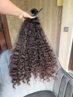 Curly natural hair, 28" (71 cm), 213 g — #UU99