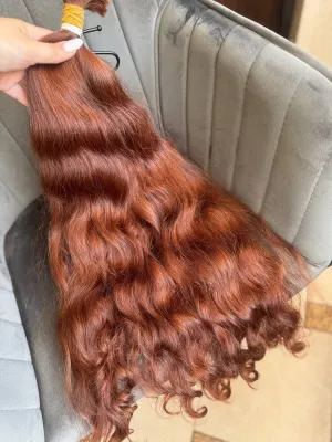 Curly natural hair, 27" (68 cm), 174 g — #UU29 — photo 2