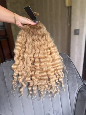 Curly natural hair, 21.5" (55 cm), 170 g — #LO138 — photo 2