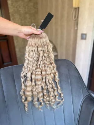 Curly natural hair, 21" (53 cm), 118 g — #LO180