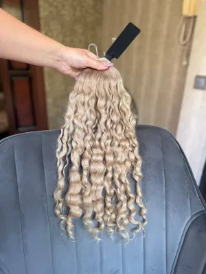 Curly natural hair, 21" (53 cm), 118 g — #LO180 — photo 2