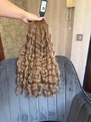 Curly natural hair, 23" (59 cm), 173 g — #LO187 — photo 3