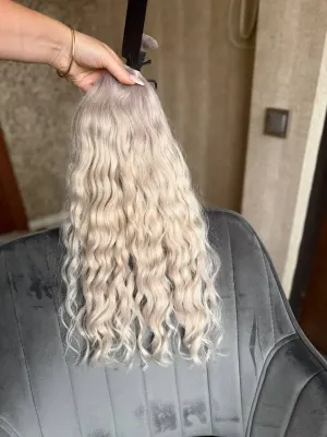 Wavy natural hair, 21.5" (55 cm), 171 g — #LO72 — photo 3