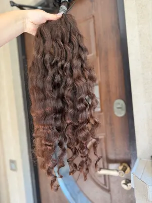 Curly natural hair, 29.5" (75 cm), 194 g — #TY16 — photo 3