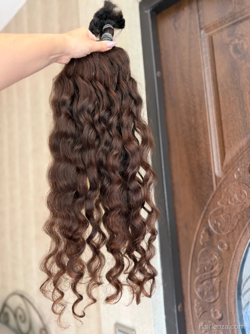 Curly natural hair, 29.5" (75 cm), 194 g — #TY16