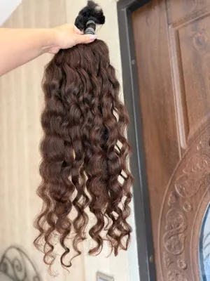 Curly natural hair, 29.5" (75 cm), 194 g — #TY16