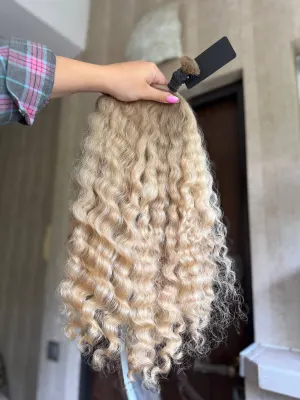 Curly natural hair, 21.5" (55 cm), 112 g — #LO208 — photo 2