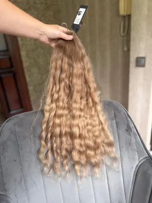 Wavy natural hair, 25" (63 cm), 112 g — #LO194 — photo 3
