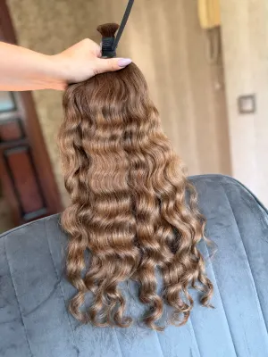 Curly natural hair, 20.5" (52 cm), 138 g — #LO169 — photo 2