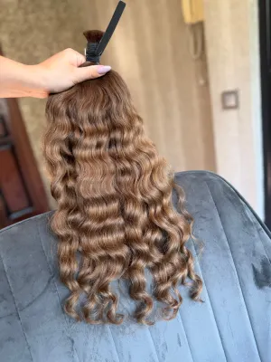 Curly natural hair, 20.5" (52 cm), 138 g — #LO169 — photo 3