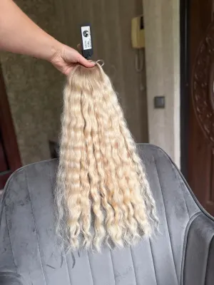 Wavy natural hair, 24" (61 cm), 138 g — #LO225 — photo 2