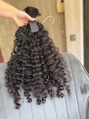 Curly natural hair, 21" (53 cm), 171 g — #UU140 — photo 3
