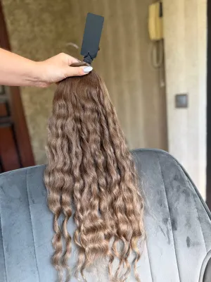 Curly natural hair, 23" (59 cm), 114 g — #LO192 — photo 2