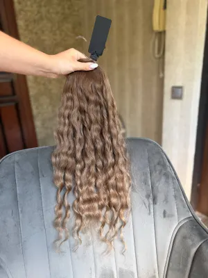 Curly natural hair, 23" (59 cm), 114 g — #LO192