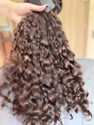 Curly natural hair, 19.5" (50 cm), 220 g — #TY14 — photo 2