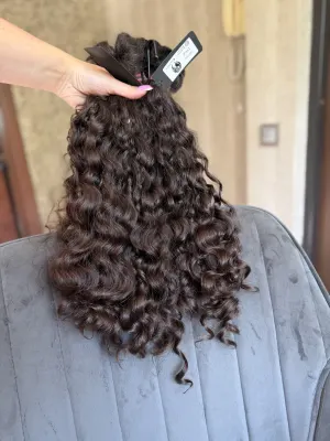 Curly natural hair, 19.5" (50 cm), 220 g — #TY14 — photo 3