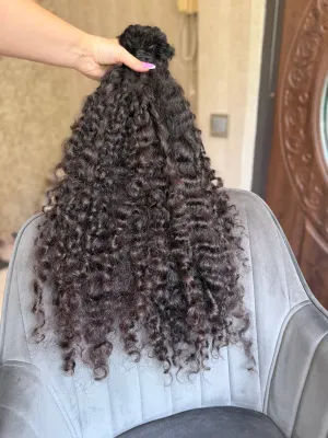 Curly natural hair, 25.5" (65 cm), 295 g — #TY28