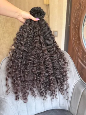 Curly natural hair, 25.5" (65 cm), 295 g — #TY28 — photo 2