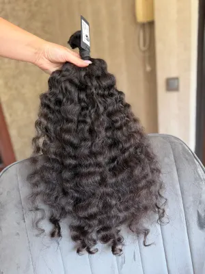 Curly natural hair, 20.5" (52 cm), 109 g — #UU135 — photo 2