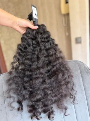 Curly natural hair, 20.5" (52 cm), 109 g — #UU135 — photo 3