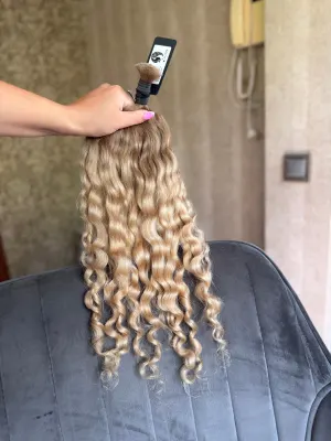 Curly natural hair, 20" (51 cm), 87 g — #LO199 — photo 2