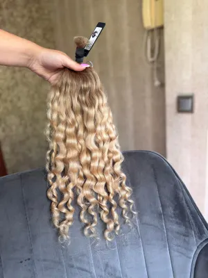 Curly natural hair, 20" (51 cm), 87 g — #LO199