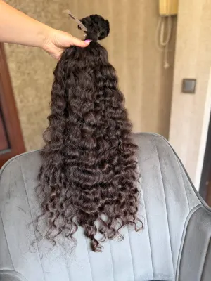 Curly natural hair, 26.5" (67 cm), 187 g — #TY29 — photo 2