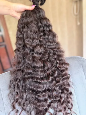 Curly natural hair, 26.5" (67 cm), 187 g — #TY29 — photo 3
